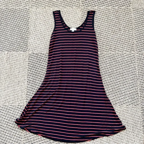 Calvin Klein | Dresses | Calvin Klein Red And Black Striped Tank Dresssize  8 | Poshmark